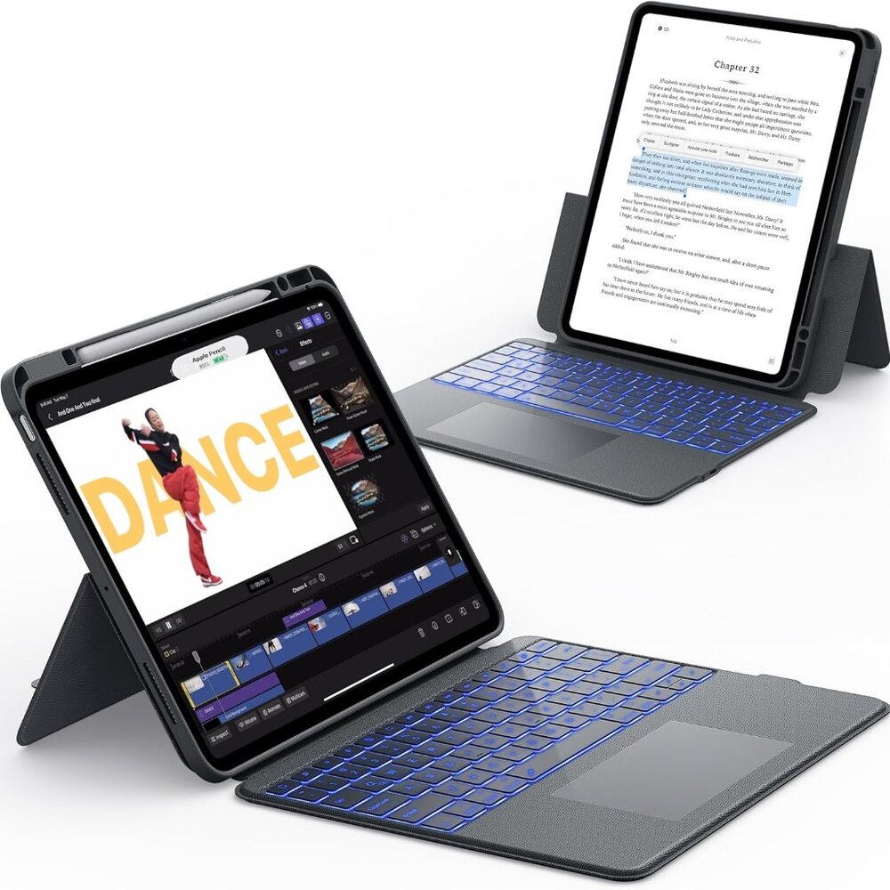 Detachable iPad Pro 12.9 M4 Case and Keyboard